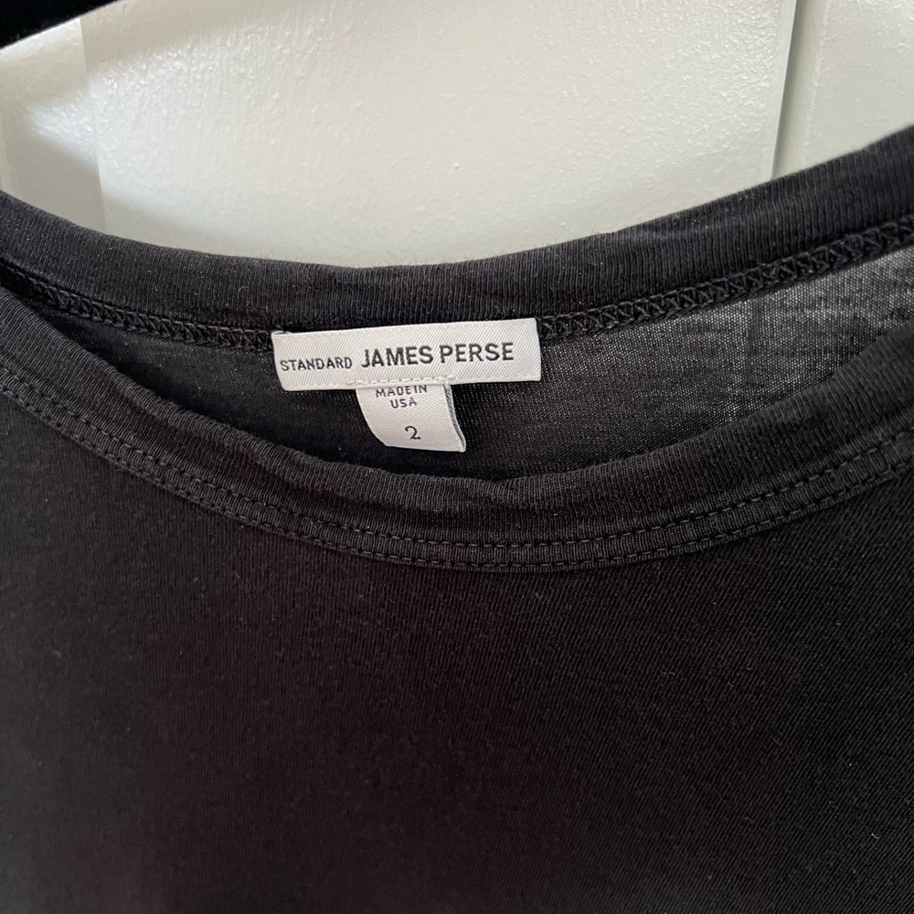 James Perse - size 2 / m - black t shirt